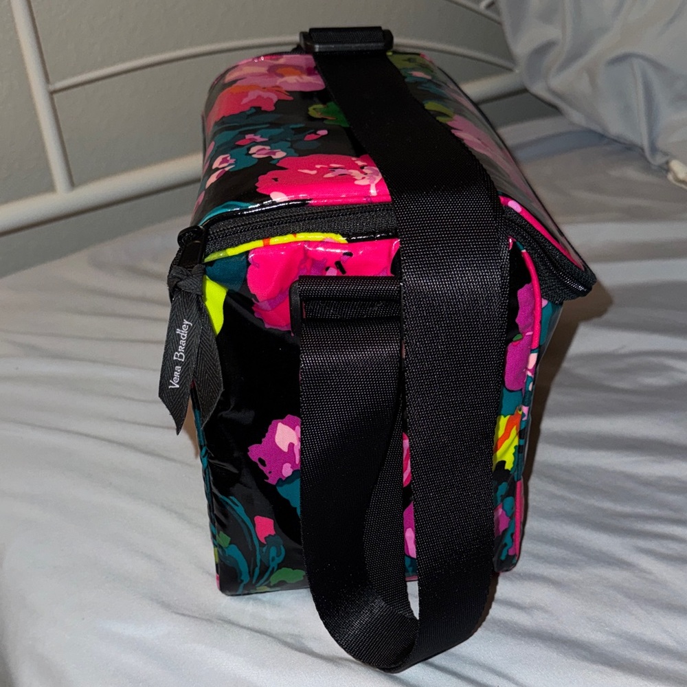 Vera Bradley Floral Black Women's Insulated Lunch Bag - Picture 6 of 6
